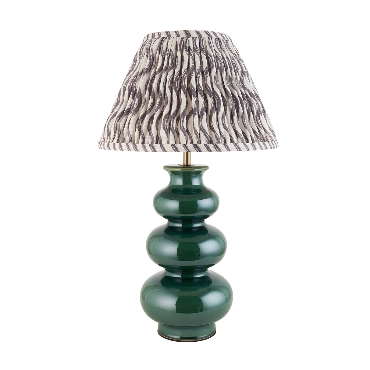 Monroe & Ripple 30cm Pearl grey shade - Comet Lighting