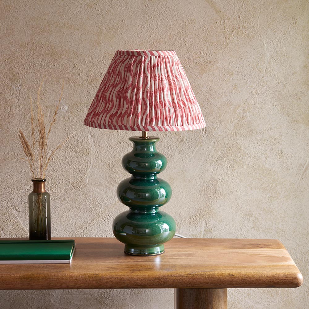 Monroe & Ripple 30cm Coral pink shade - Comet Lighting