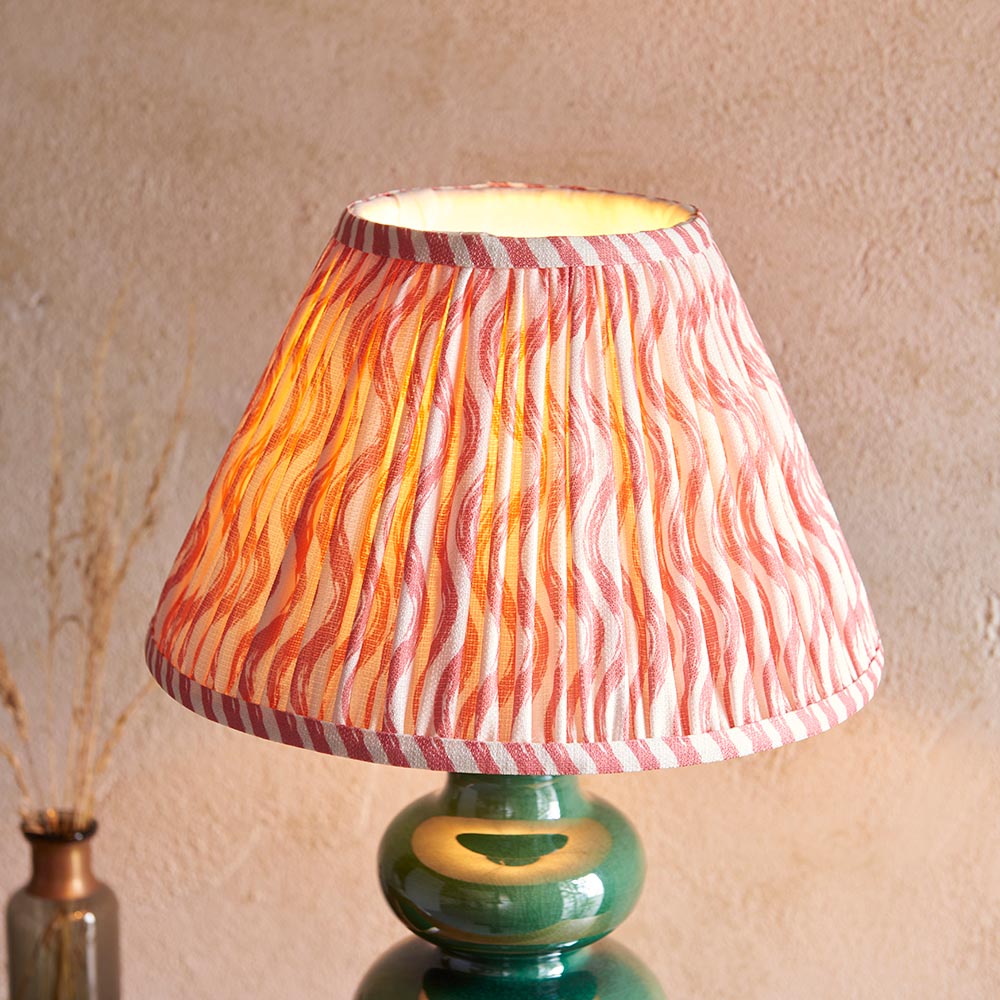 Monroe & Ripple 30cm Coral pink shade - Comet Lighting