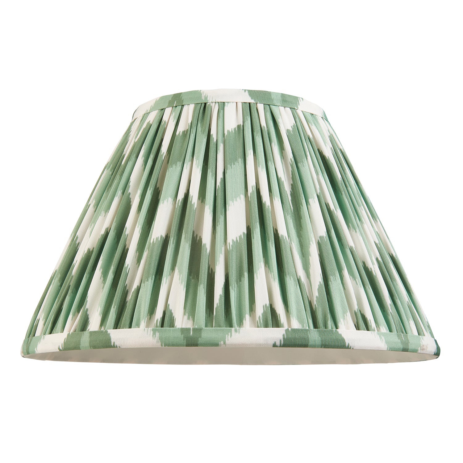Monroe & Zigzag 30cm Cotswold green shade - Comet Lighting