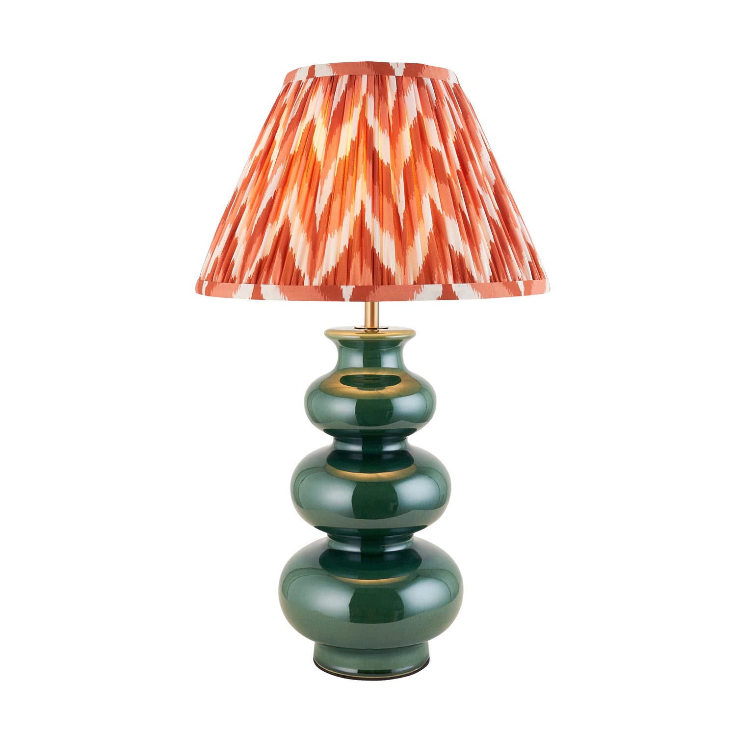 Monroe & Zigzag 30cm Apricot orange shade - Comet Lighting