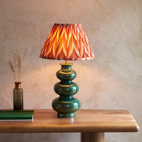 Monroe & Zigzag 30cm Apricot orange shade - Comet Lighting