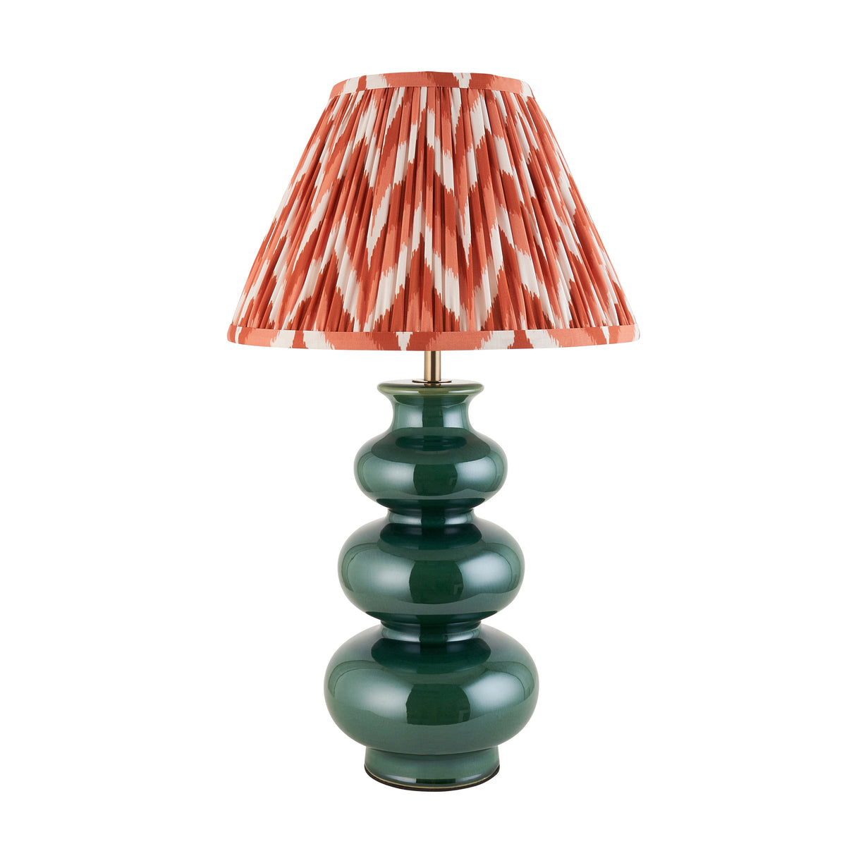 Monroe & Zigzag 30cm Apricot orange shade - Comet Lighting