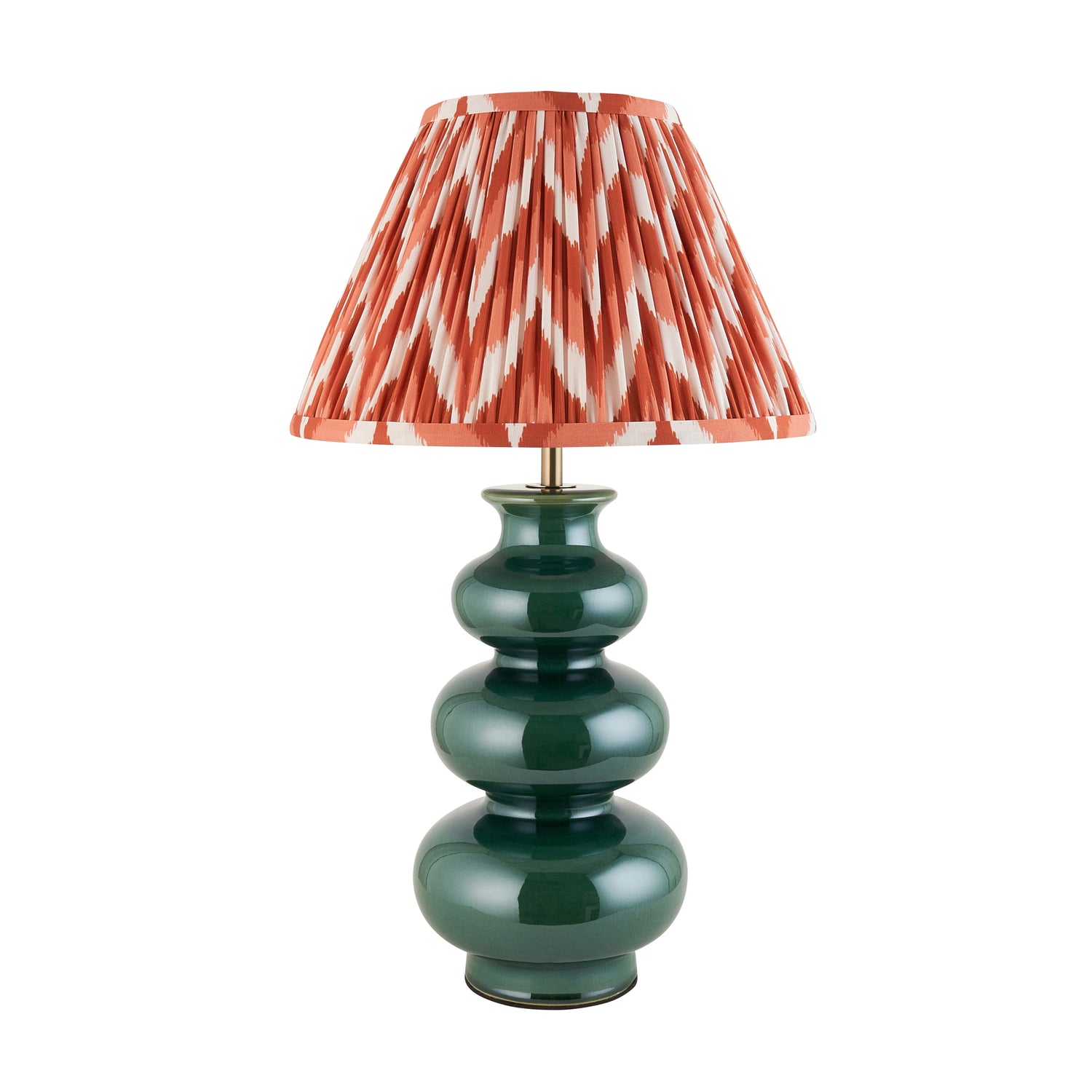 Monroe & Zigzag 30cm Apricot orange shade - Comet Lighting