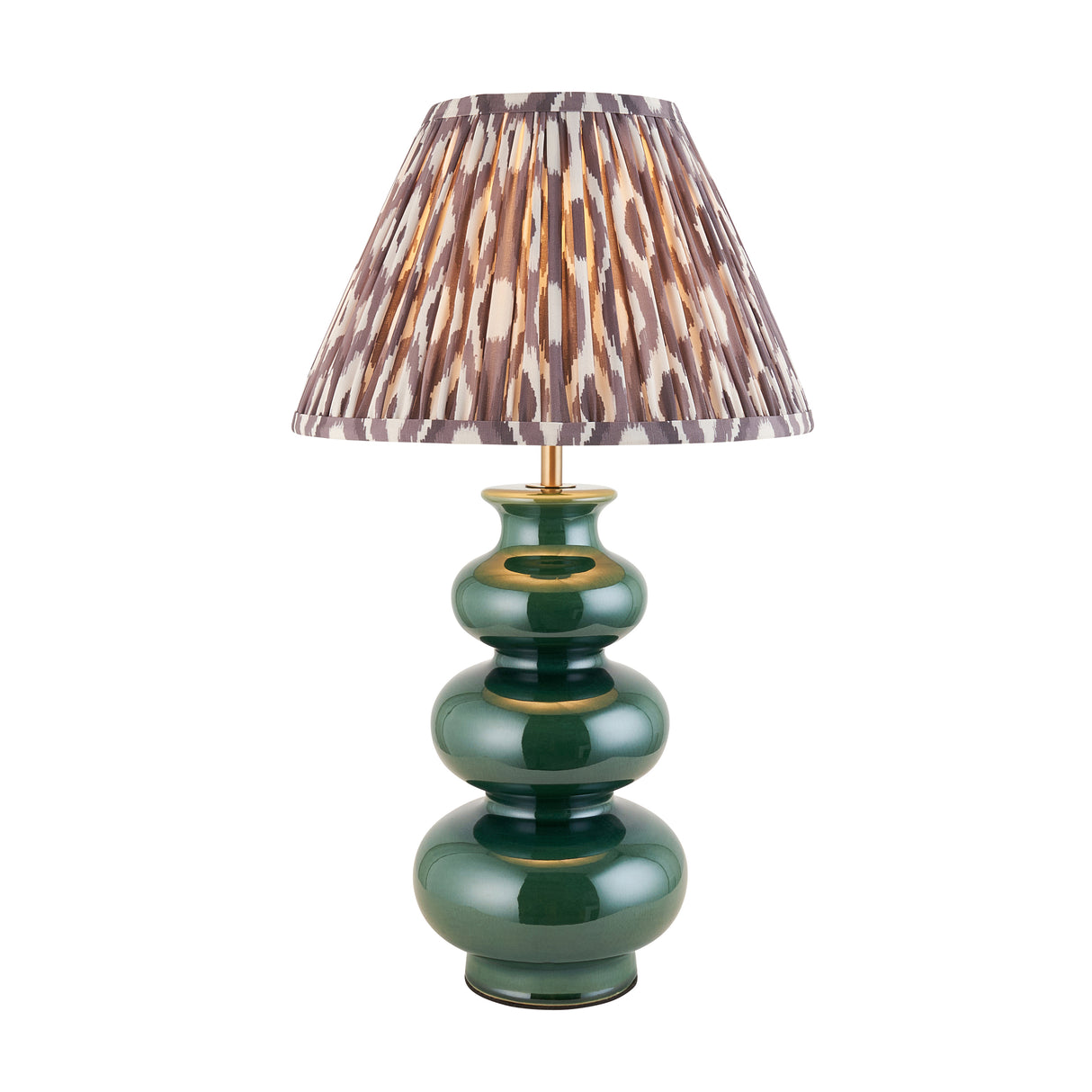 Monroe & Ikat 30cm Pearl grey shade - Comet Lighting