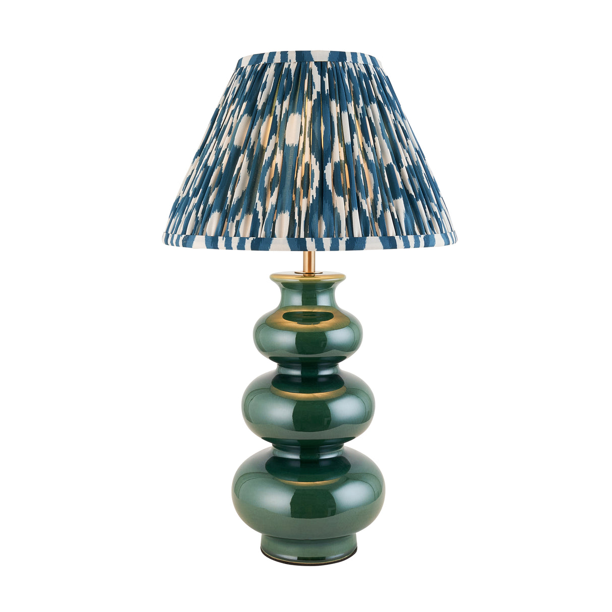 Monroe & Ikat 30cm Marlin blue shade - Comet Lighting