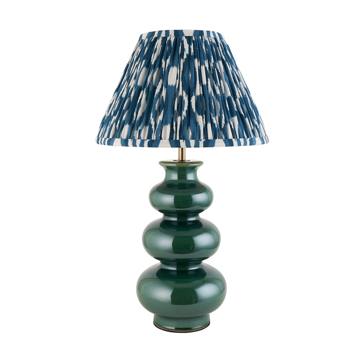 Monroe & Ikat 30cm Marlin blue shade - Comet Lighting