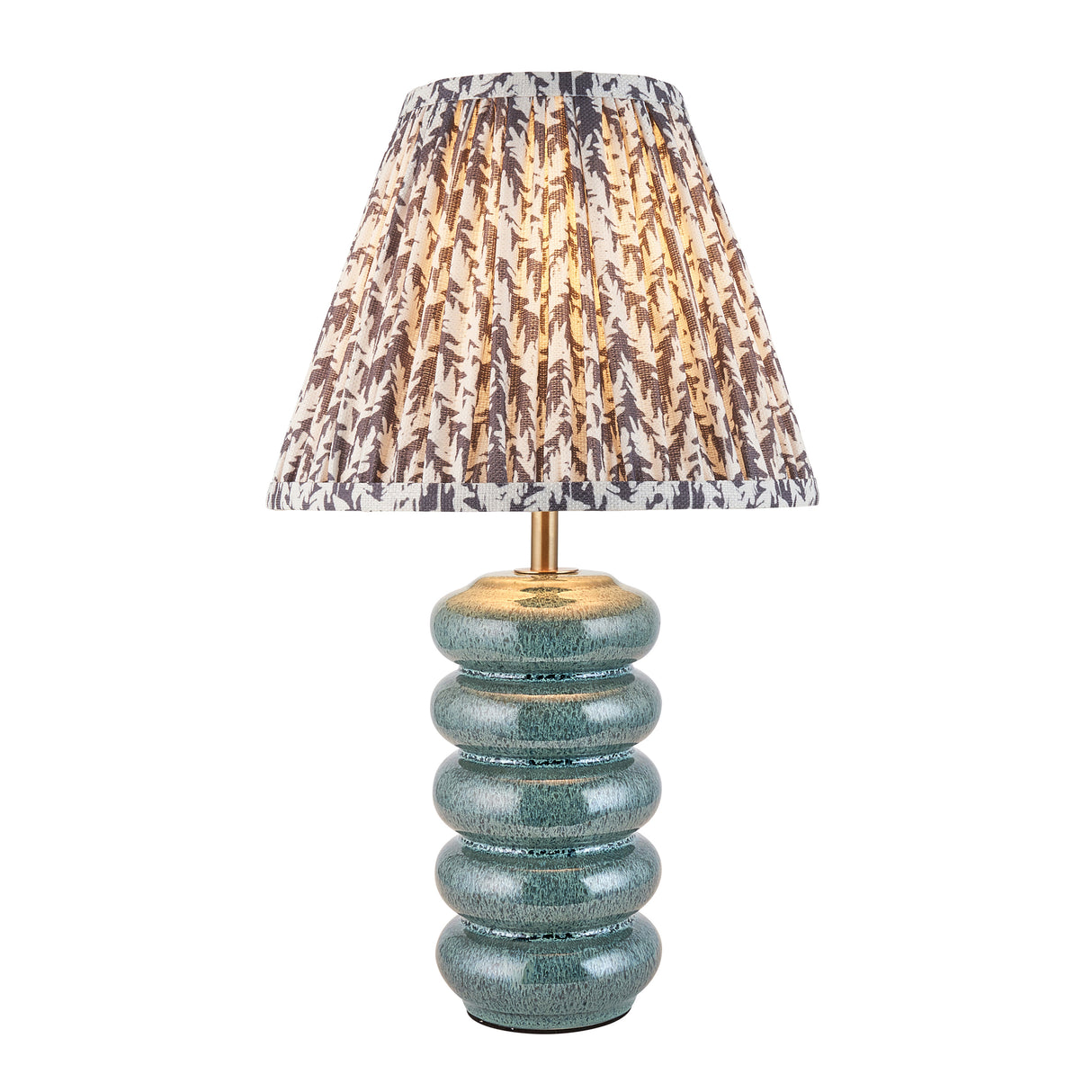 Squash & Leaf 25cm Pearl grey shade - Comet Lighting