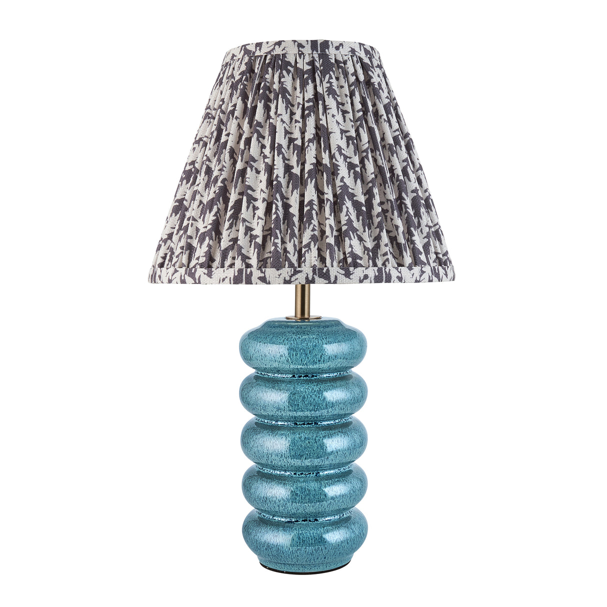 Squash & Leaf 25cm Pearl grey shade - Comet Lighting