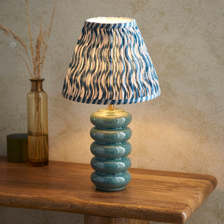 Squash & Ripple 25cm Marlin blue shade - Comet Lighting