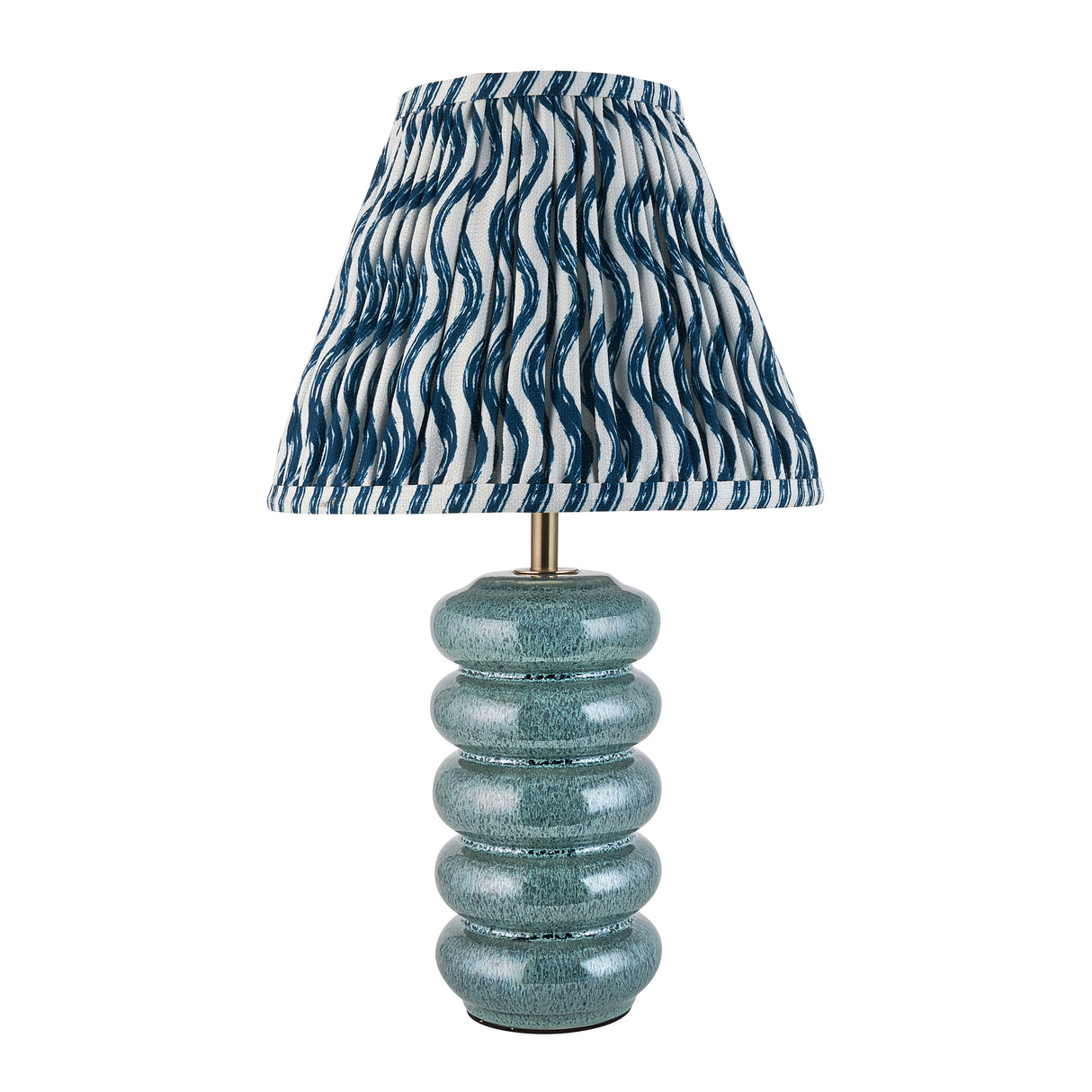 Squash & Ripple 25cm Marlin blue shade - Comet Lighting