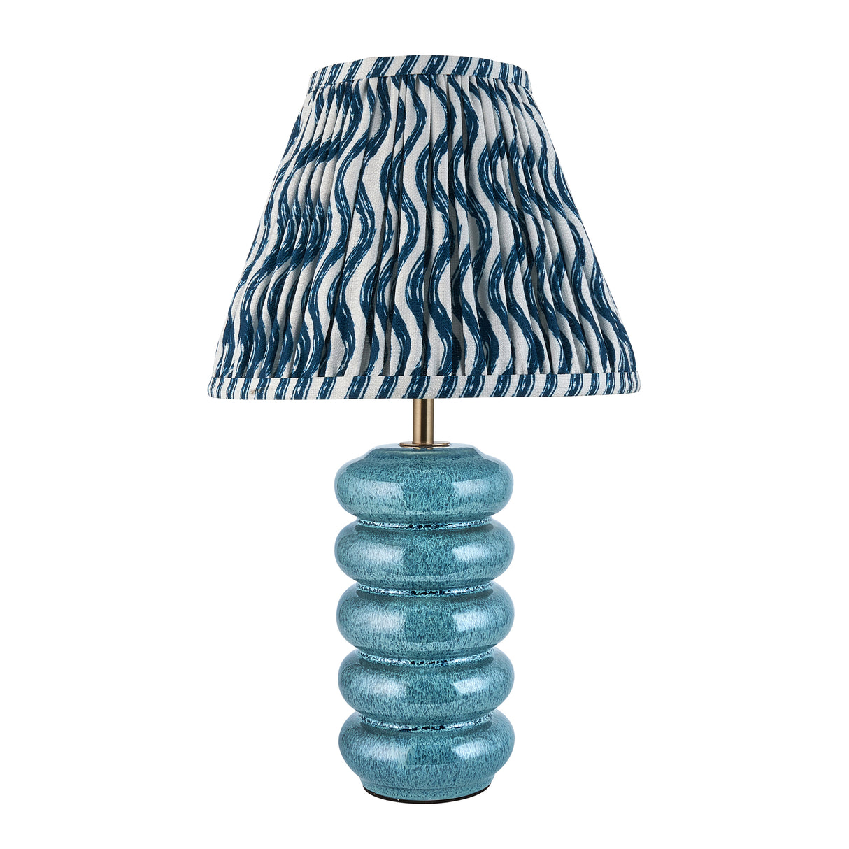 Squash & Ripple 25cm Marlin blue shade - Comet Lighting