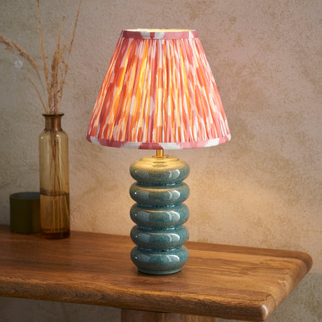 Squash & Ikat 25cm Coral pink shade - Comet Lighting