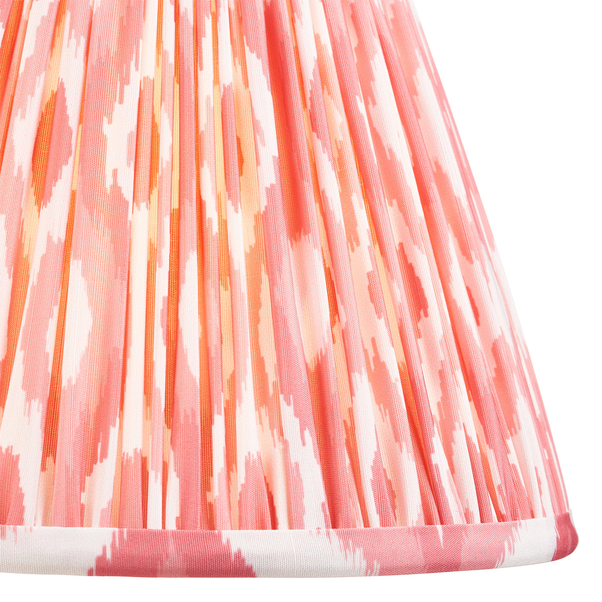 Squash & Ikat 25cm Coral pink shade - Comet Lighting