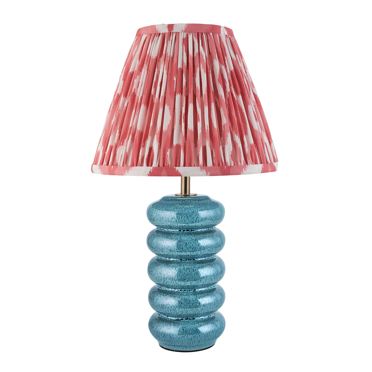 Squash & Ikat 25cm Coral pink shade - Comet Lighting