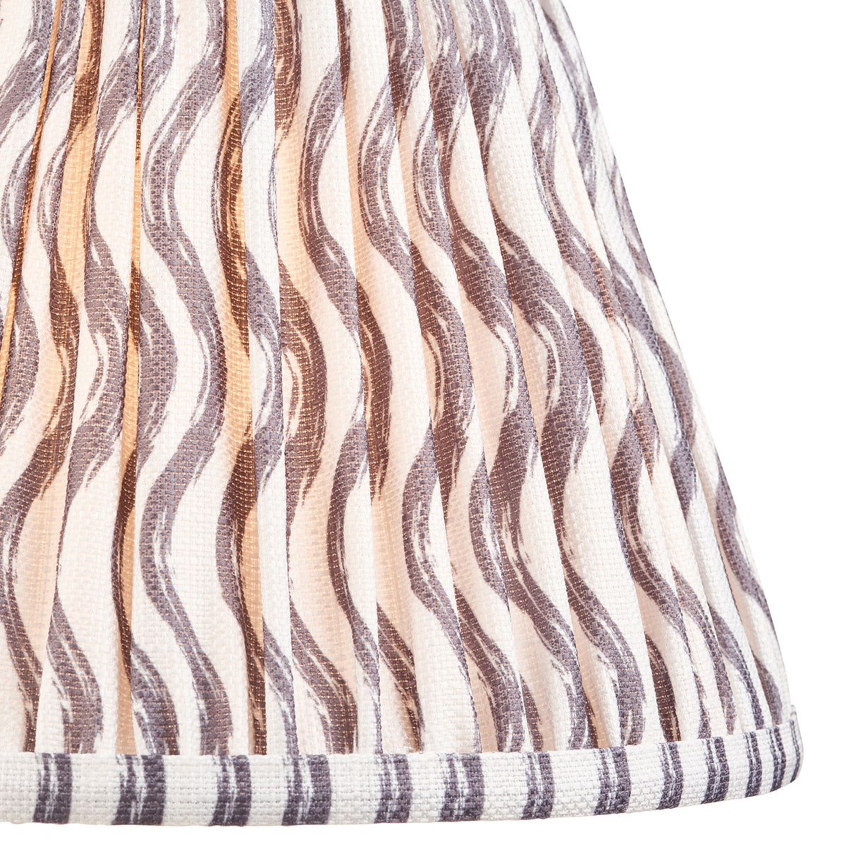 Squash & Ripple 25cm Pearl grey shade - Comet Lighting