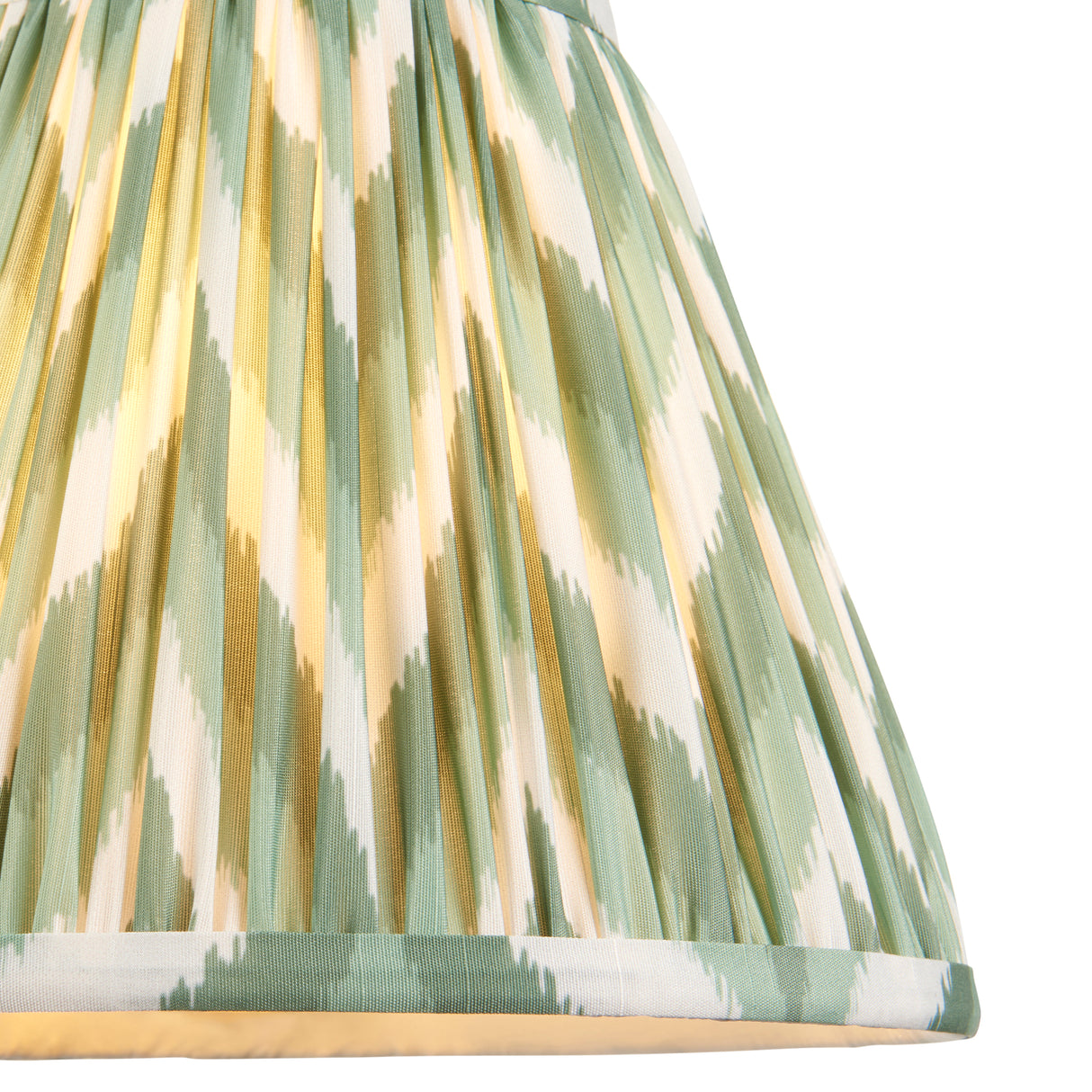Squash & Zigzag 25cm Cotswold green shade - Comet Lighting