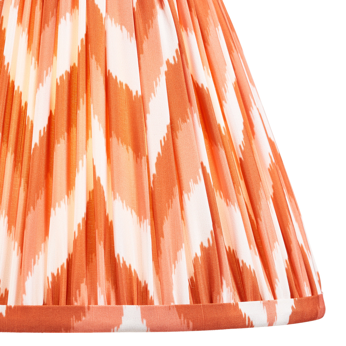 Squash & Zigzag 25cm Apricot orange shade - Comet Lighting