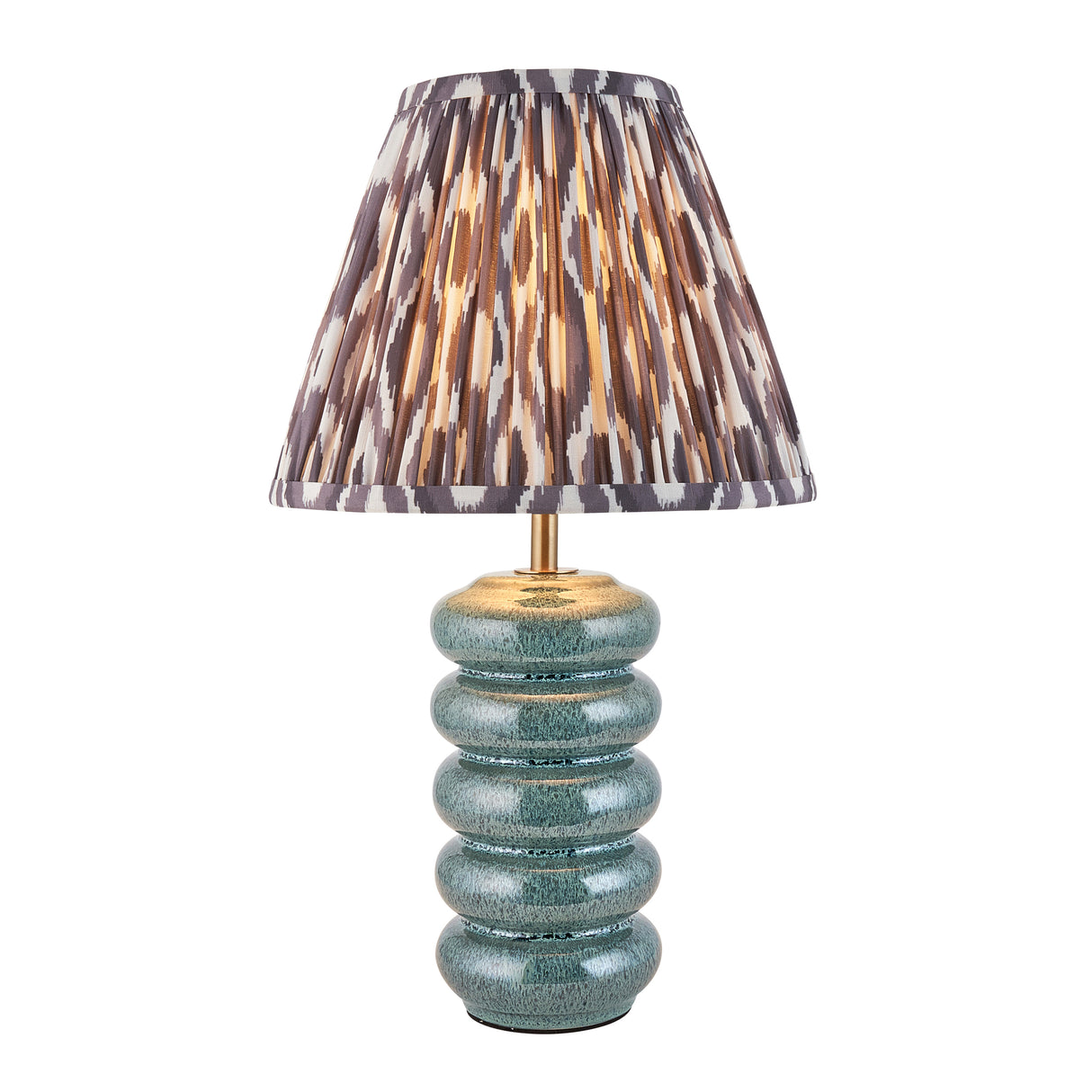 Squash & Ikat 25cm Pearl grey shade - Comet Lighting