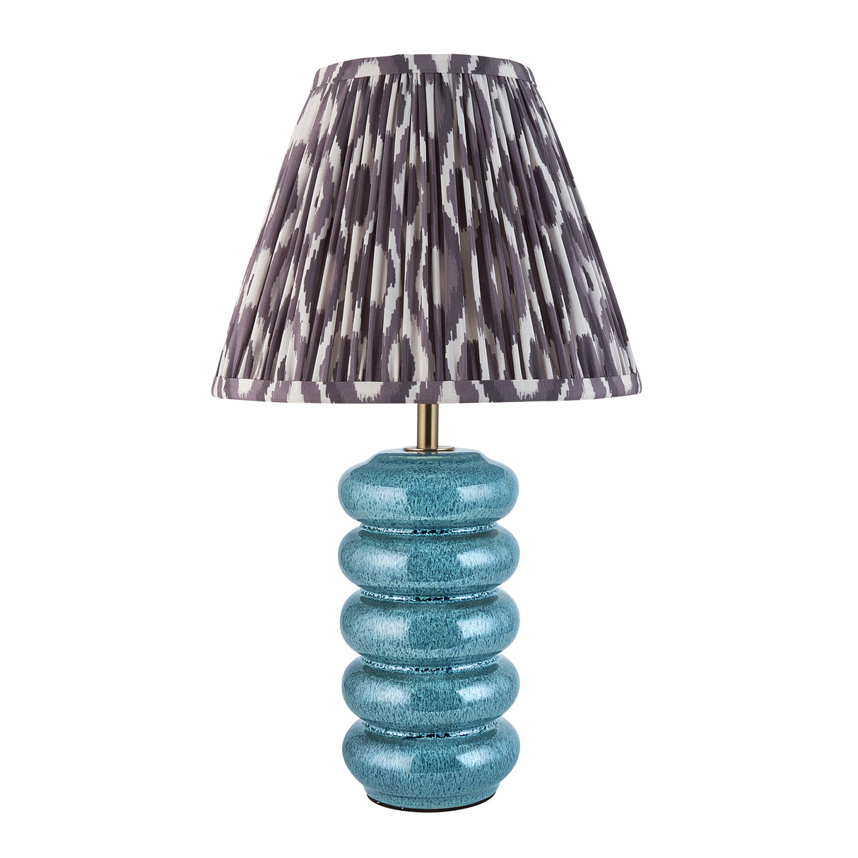 Squash & Ikat 25cm Pearl grey shade - Comet Lighting
