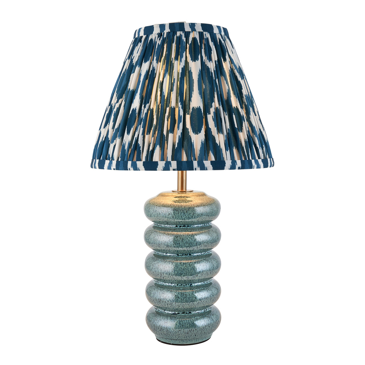 Squash & Ikat 25cm Marlin blue shade - Comet Lighting