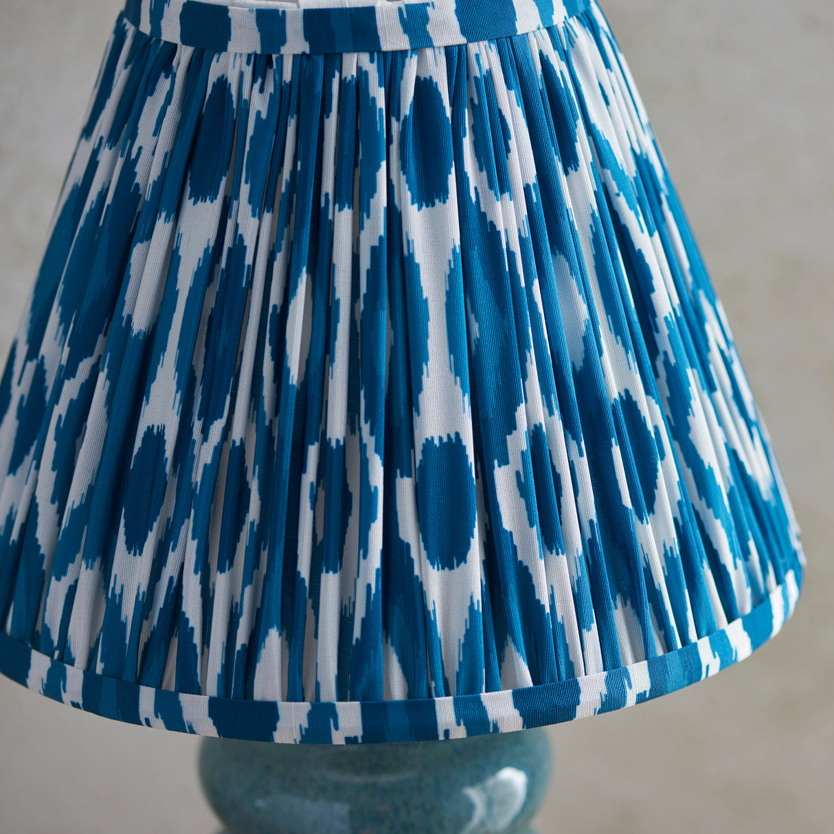 Squash & Ikat 25cm Marlin blue shade - Comet Lighting