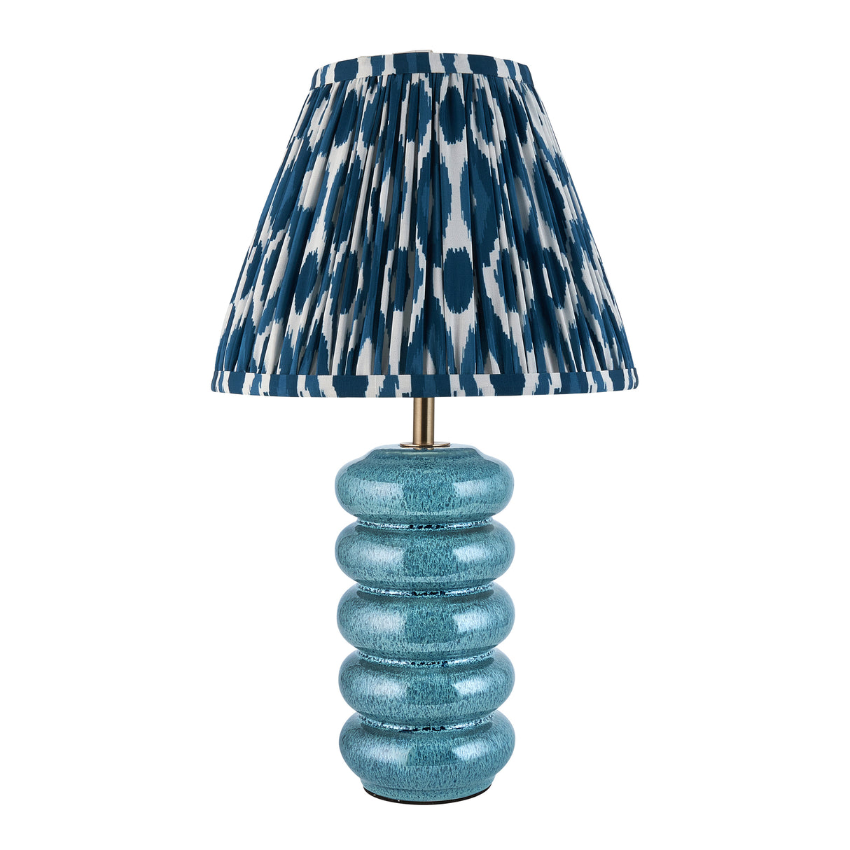 Squash & Ikat 25cm Marlin blue shade - Comet Lighting