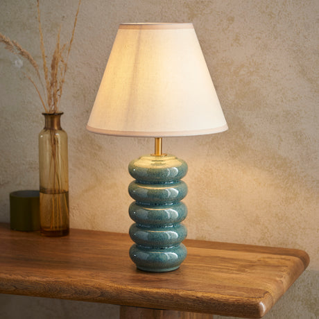 Squash & Ivy 25cm Vintage white shade - Comet Lighting