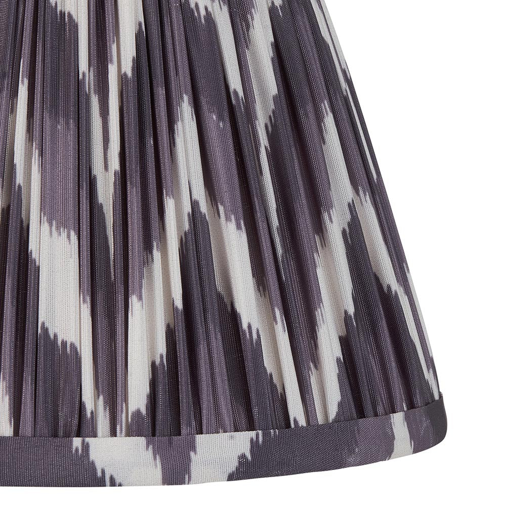 Santiago & Zigzag 20cm Pearl grey shade Wall light - Comet Lighting