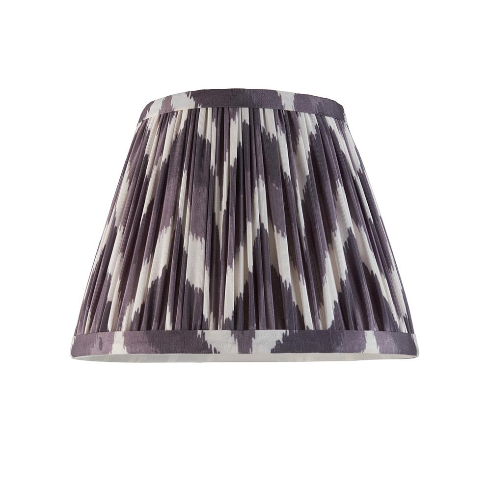 Santiago & Zigzag 20cm Pearl grey shade Wall light - Comet Lighting