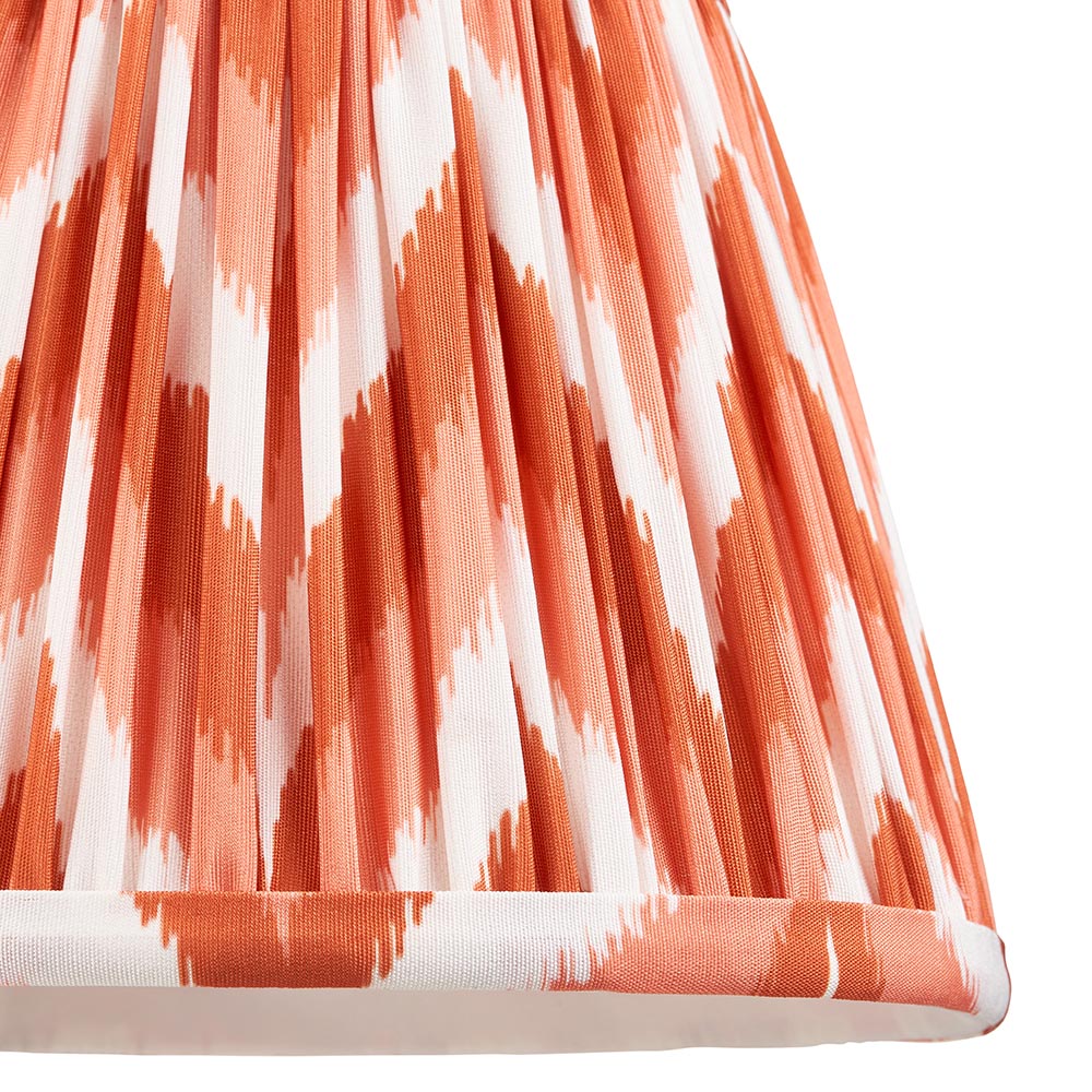Santiago & Zigzag 20cm Apricot orange shade Wall light - Comet Lighting