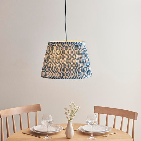Eltham & Ripple 40cm Marlin blue shade - Comet Lighting