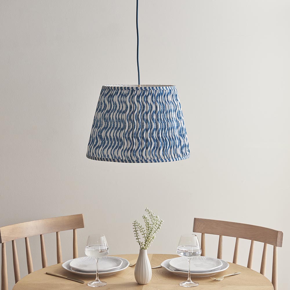 Eltham & Ripple 40cm Marlin blue shade - Comet Lighting