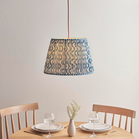 Eltham & Ripple 40cm Marlin blue shade Pendant - Comet Lighting