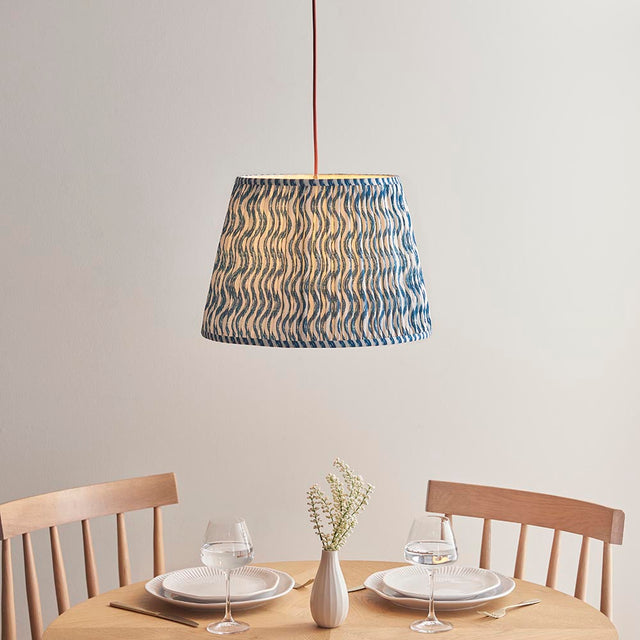 Eltham & Ripple 40cm Marlin blue shade Pendant - Comet Lighting