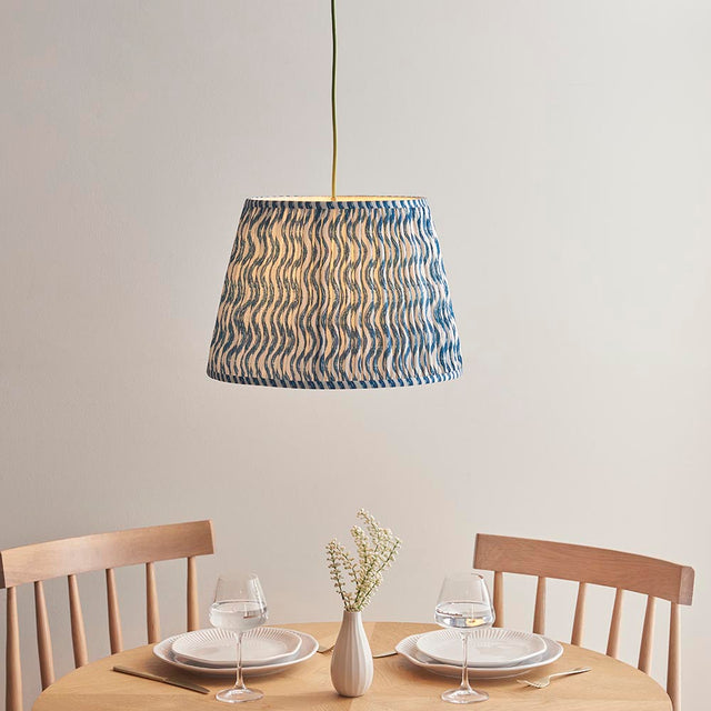 Eltham & Ripple 40cm Marlin blue shade Ceiling Pendant - Comet Lighting