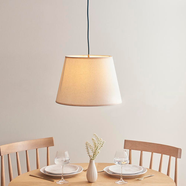 Eltham & Ivy 40cm Vintage white shade - Comet Lighting