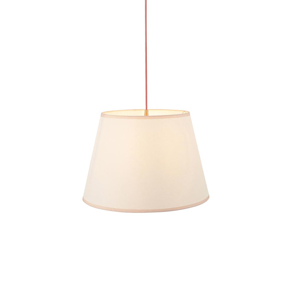 Eltham & Ivy 40cm Vintage white shade Pendant - Comet Lighting
