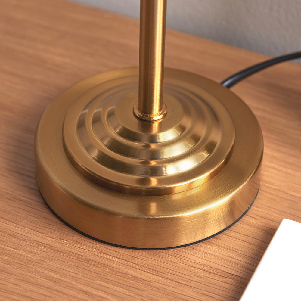 Rise Table Base Vintage brass finish