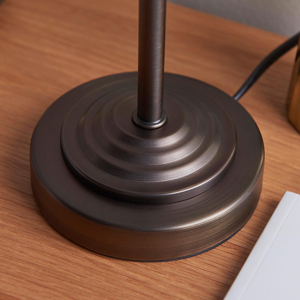 Rise Table Base Dark antique bronze plate