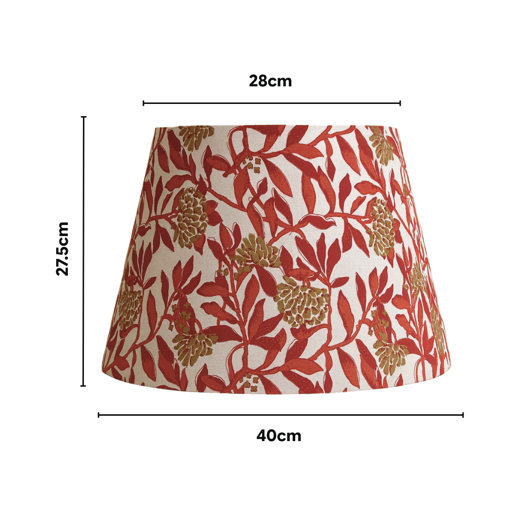 AARTIN 40 CM Maple Blossom Cotton Lampshade - Straight Empire ( Shade Only )
