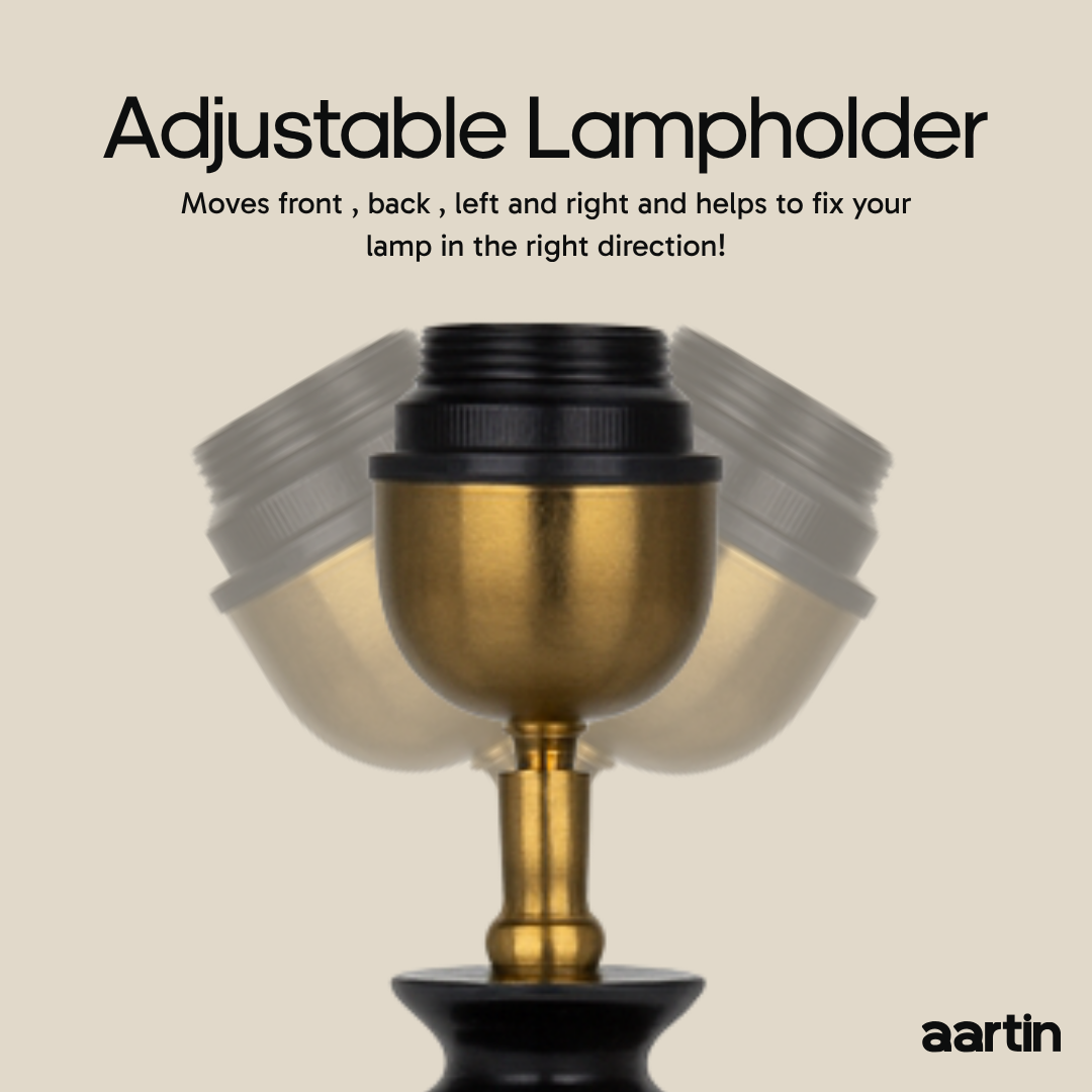 AARTIN HAZEL FLOOR LAMP IN WOOD WITH EBONY FINISH (BASE ONLY)