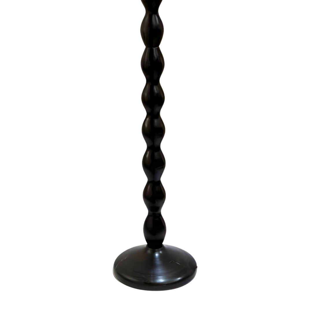 AARTIN Ripple Wood Floor Lamp - Ebony Finish (Base Only)