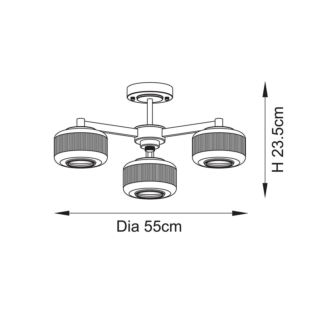 Stamford 3lt Semi Flush