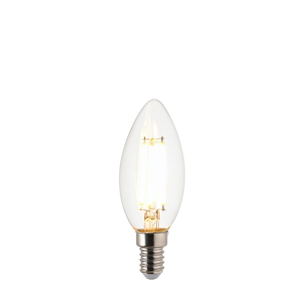 White Filament E14 LED Candle Non-dimmable