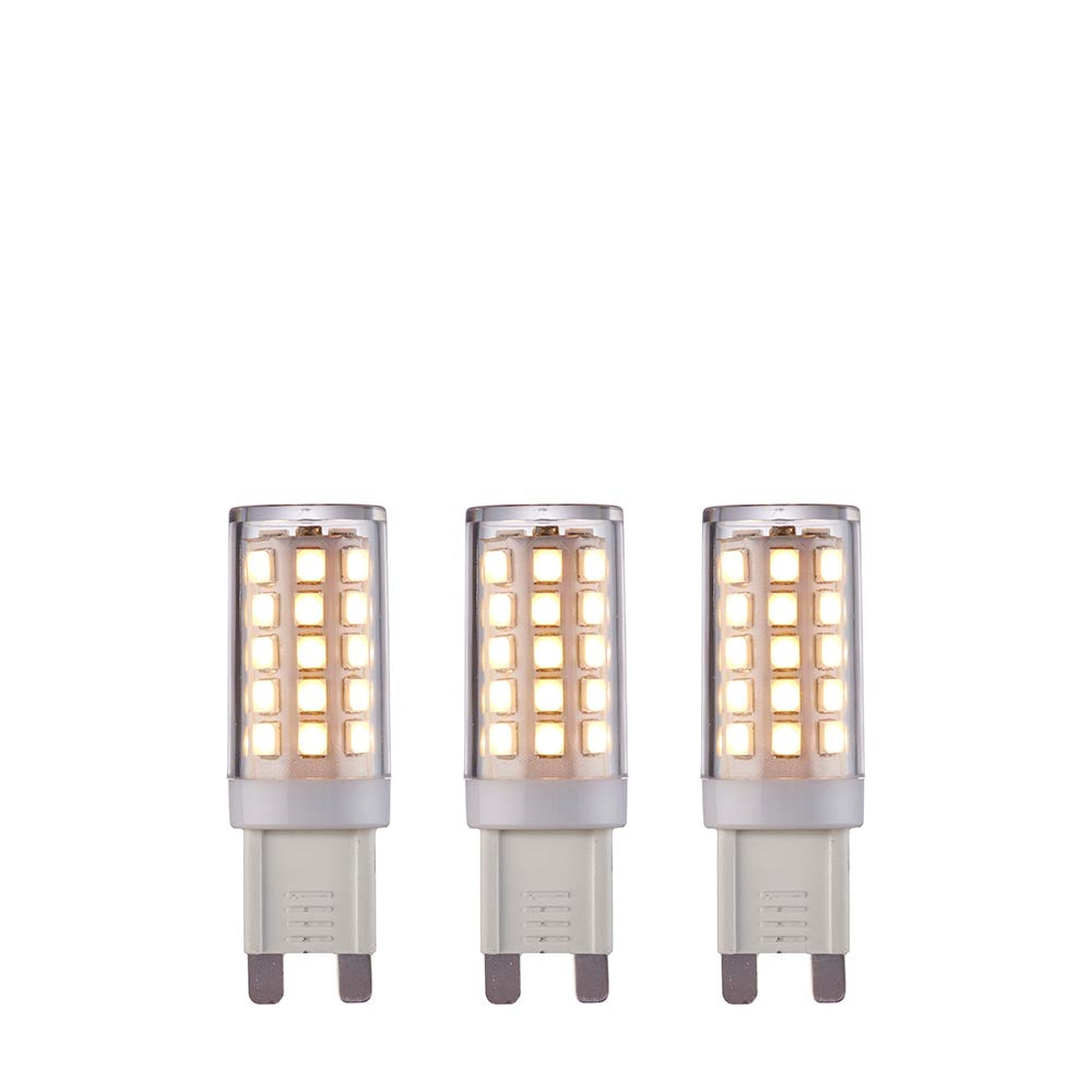 G9 LED SMD - 3 pack Clear & gloss white pc