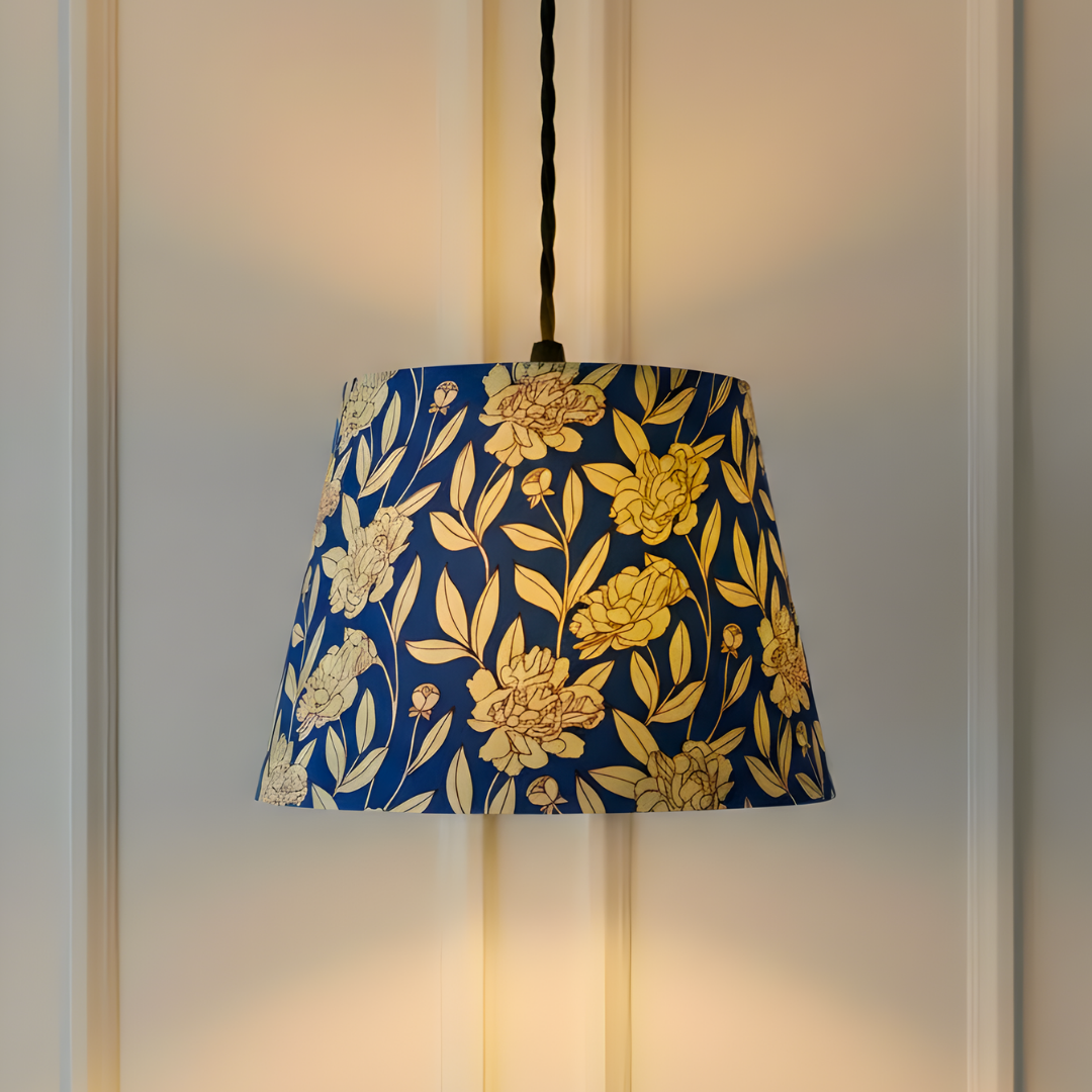 AARTIN 40 CM Ocean Petals Cotton Lampshade - Straight Empire ( Shade Only)