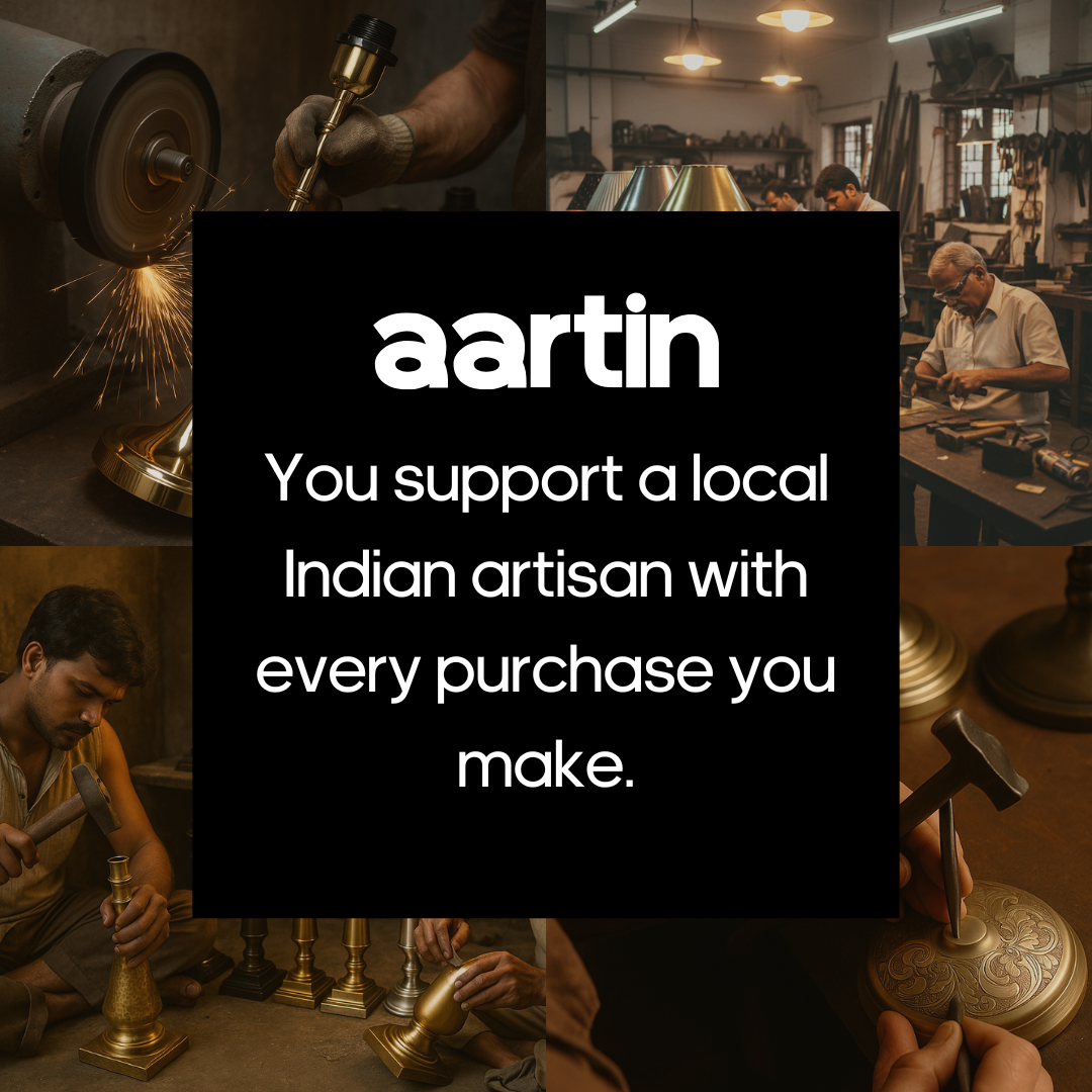 AARTIN OPHELIA TABLE LAMP IN ANTIQUE BRASS & MATTE BLACK (BASE ONLY)