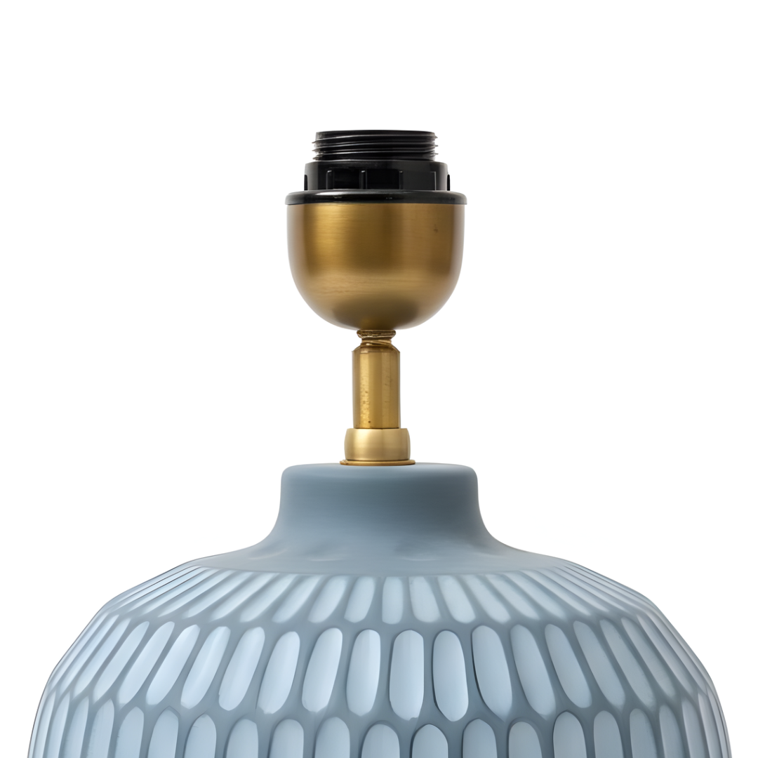 AARTIN York Ceramic Table Lamp - Bluish Grey ( Base Only)