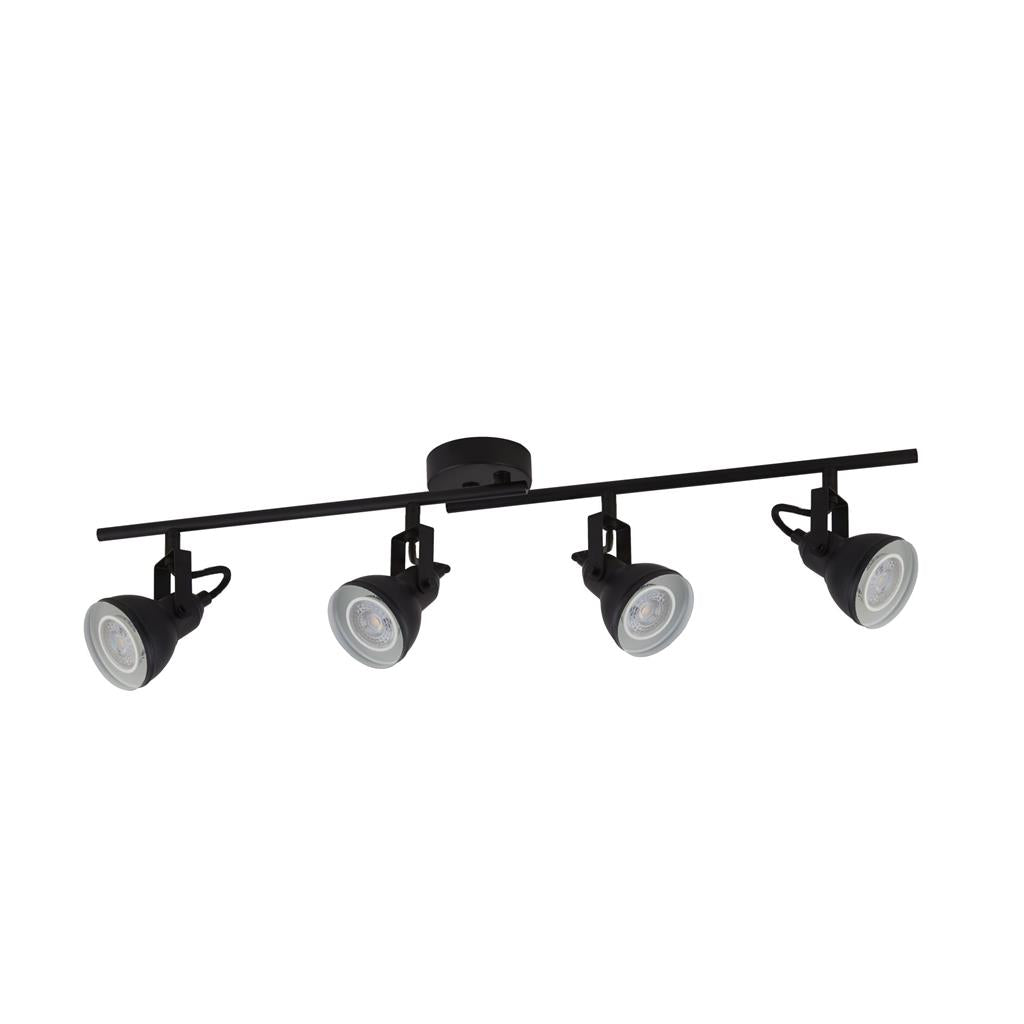 Kennerleigh 4Lt Spotlight Split-bar - Black - Comet Lighting